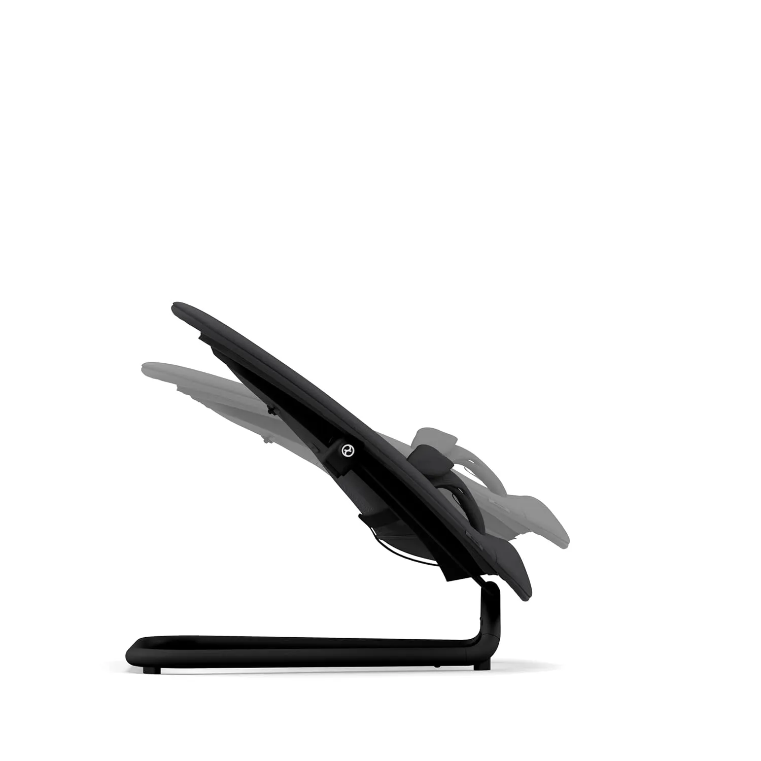 Cybex Lemo Self-Bouncing Baby Bouncer for Playing and Relaxing with Adjustable Harness and Breathable Mesh Backrest, Comfort Inlay with Head Hugger, and Stand, Stunning Black
