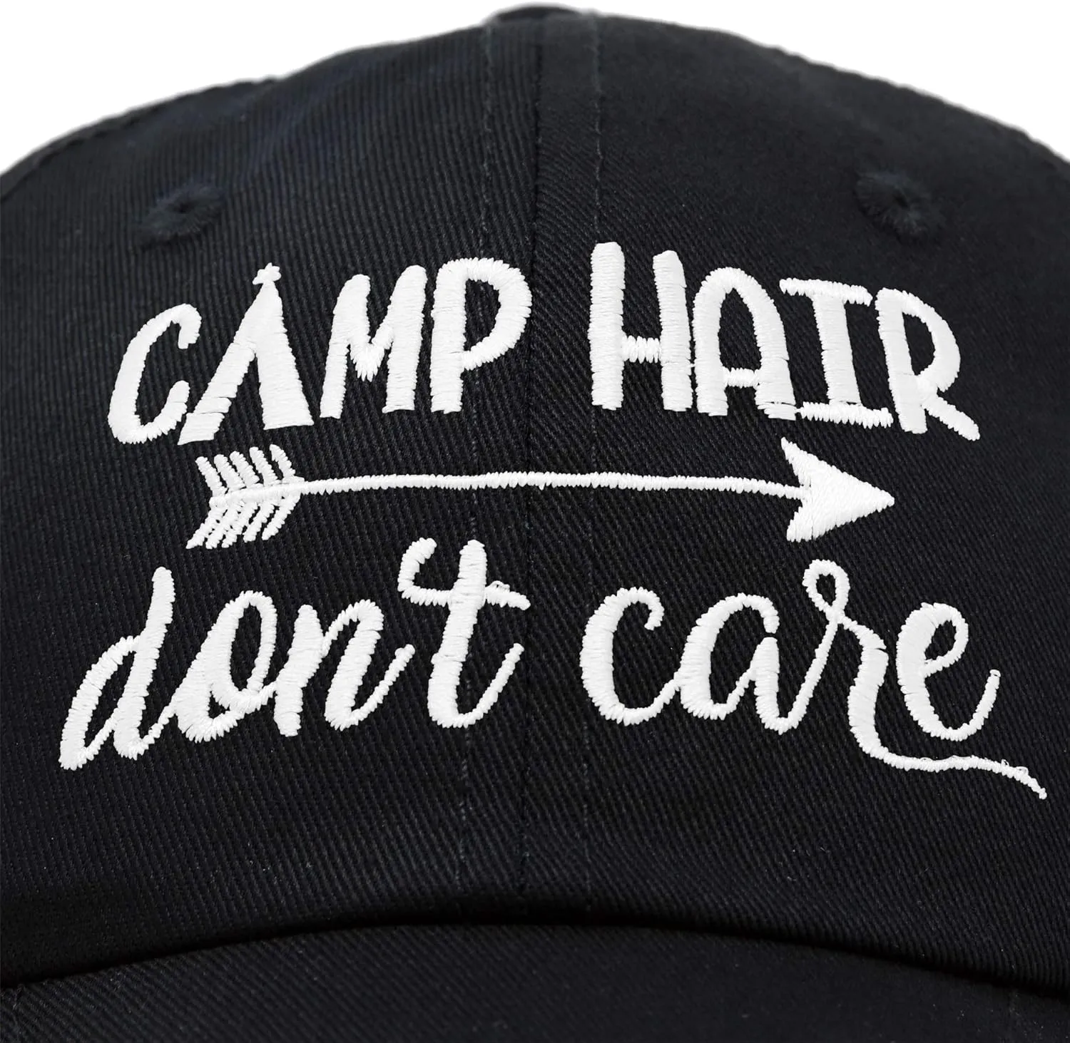 DALIX Camp Hair Don't Care Hat Dad Cap 100% Cotton Lightweight