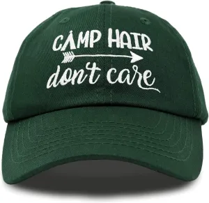 DALIX Camp Hair Don't Care Hat Dad Cap 100% Cotton Lightweight