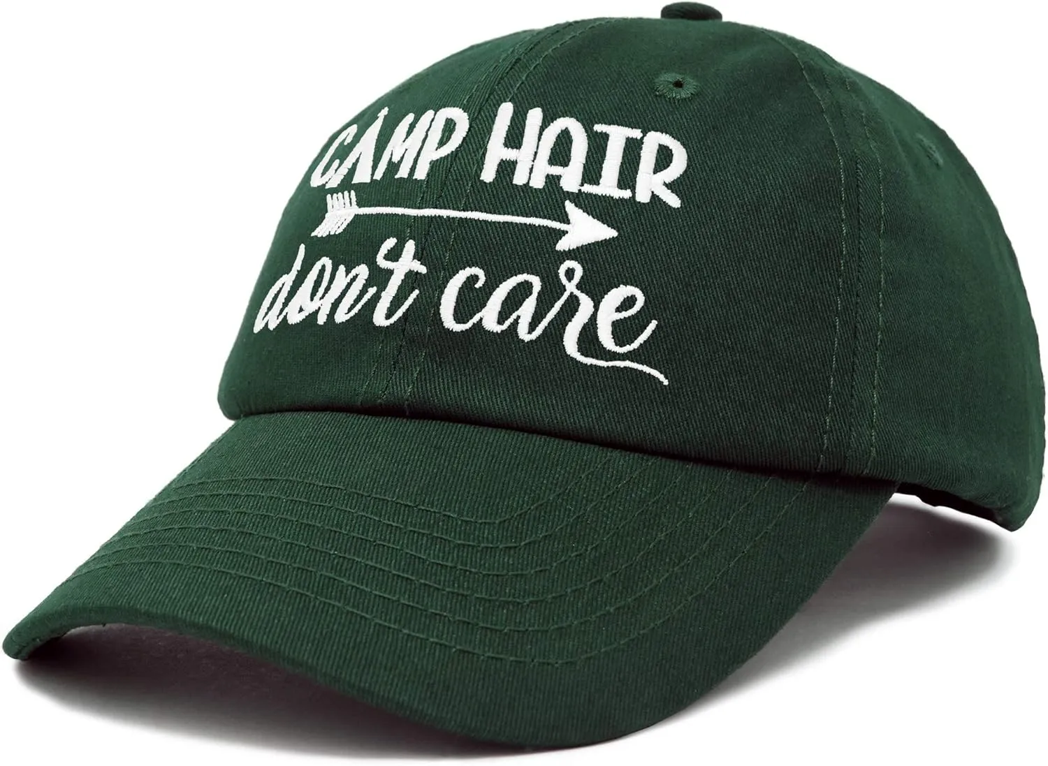 DALIX Camp Hair Don't Care Hat Dad Cap 100% Cotton Lightweight