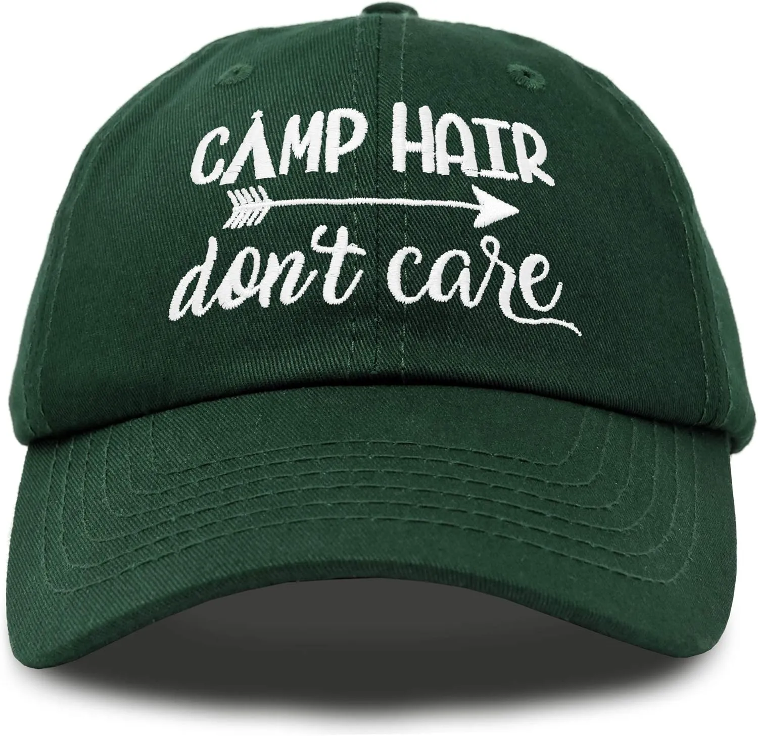 DALIX Camp Hair Don't Care Hat Dad Cap 100% Cotton Lightweight