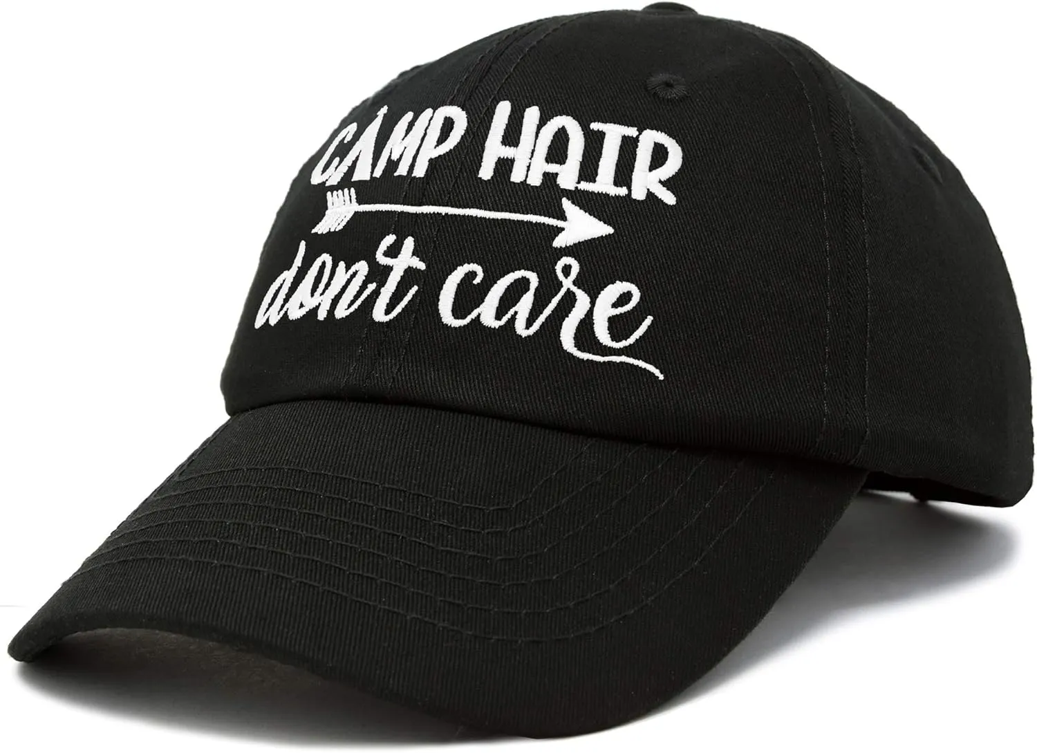 DALIX Camp Hair Don't Care Hat Dad Cap 100% Cotton Lightweight