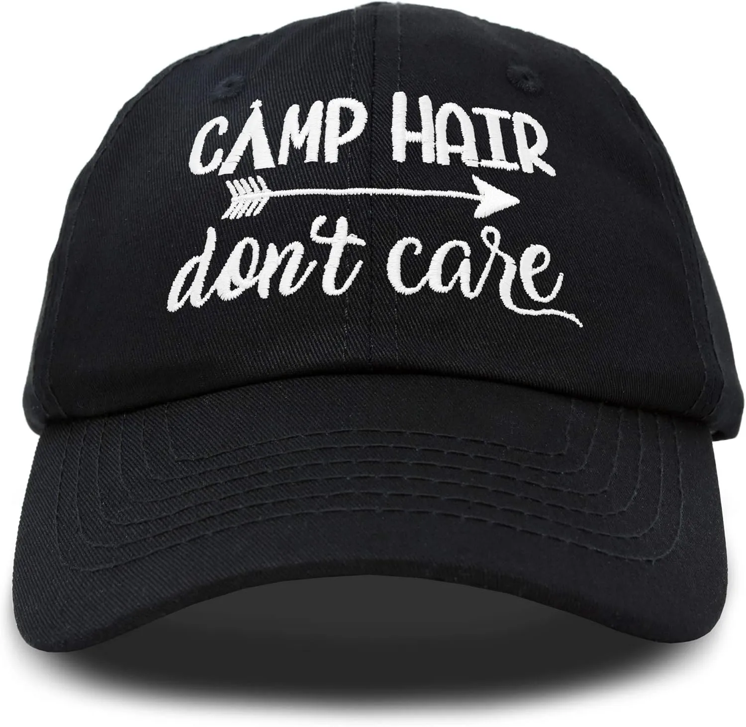 DALIX Camp Hair Don't Care Hat Dad Cap 100% Cotton Lightweight
