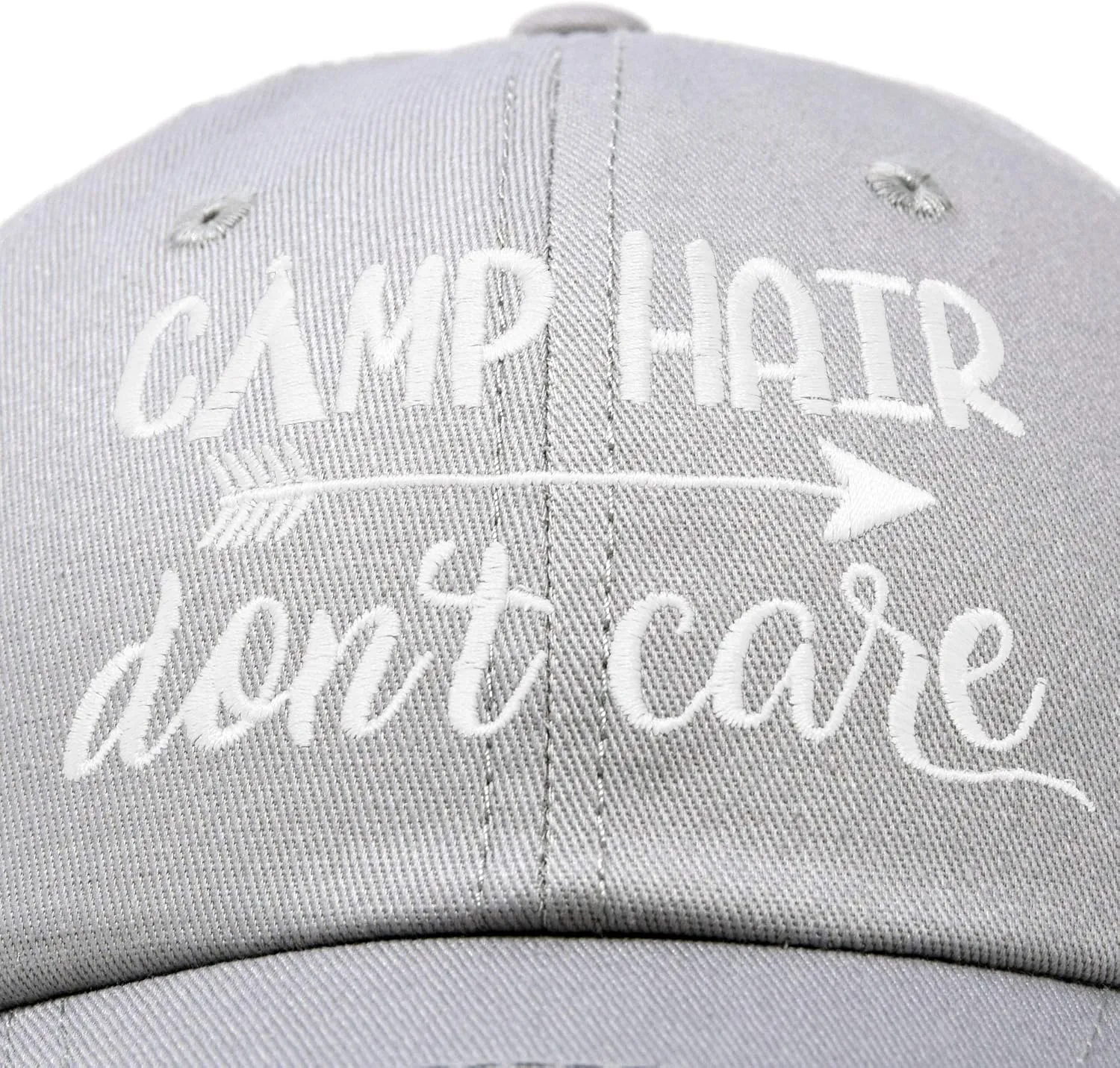 DALIX Camp Hair Don't Care Hat Dad Cap 100% Cotton Lightweight