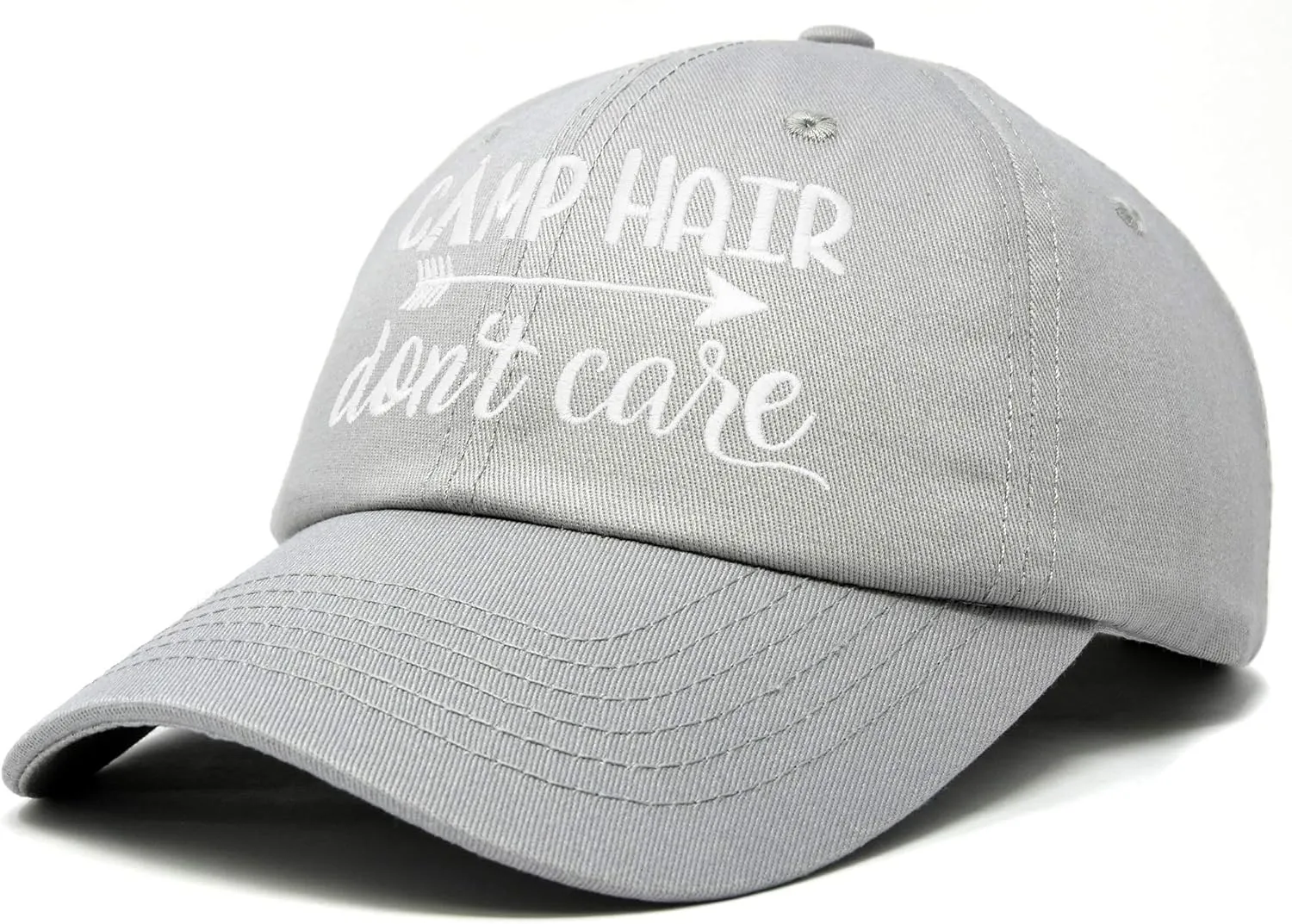DALIX Camp Hair Don't Care Hat Dad Cap 100% Cotton Lightweight