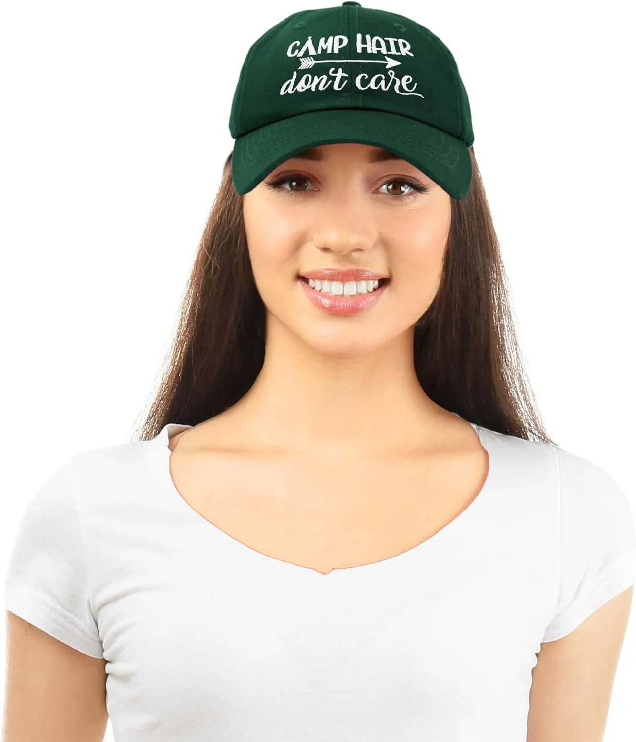 DALIX Camp Hair Don't Care Hat Dad Cap 100% Cotton Lightweight