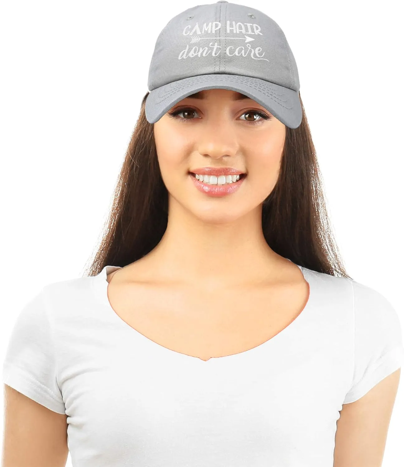 DALIX Camp Hair Don't Care Hat Dad Cap 100% Cotton Lightweight