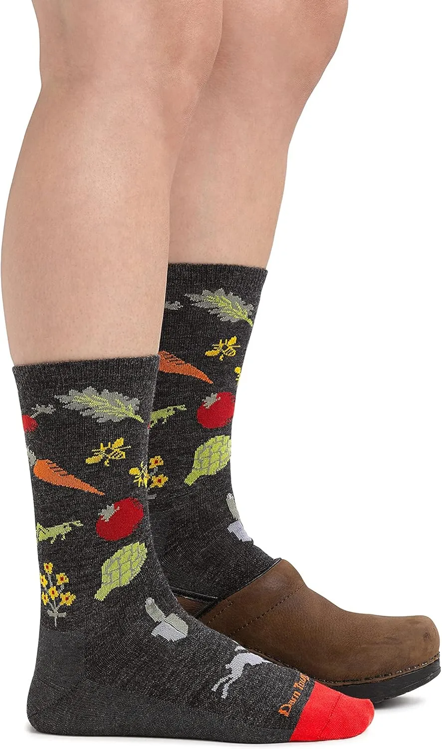 Darn Tough (Style 6054) Everyday Socks for Women, Farmer's Market Crew Lightweight Merino Wool Socks