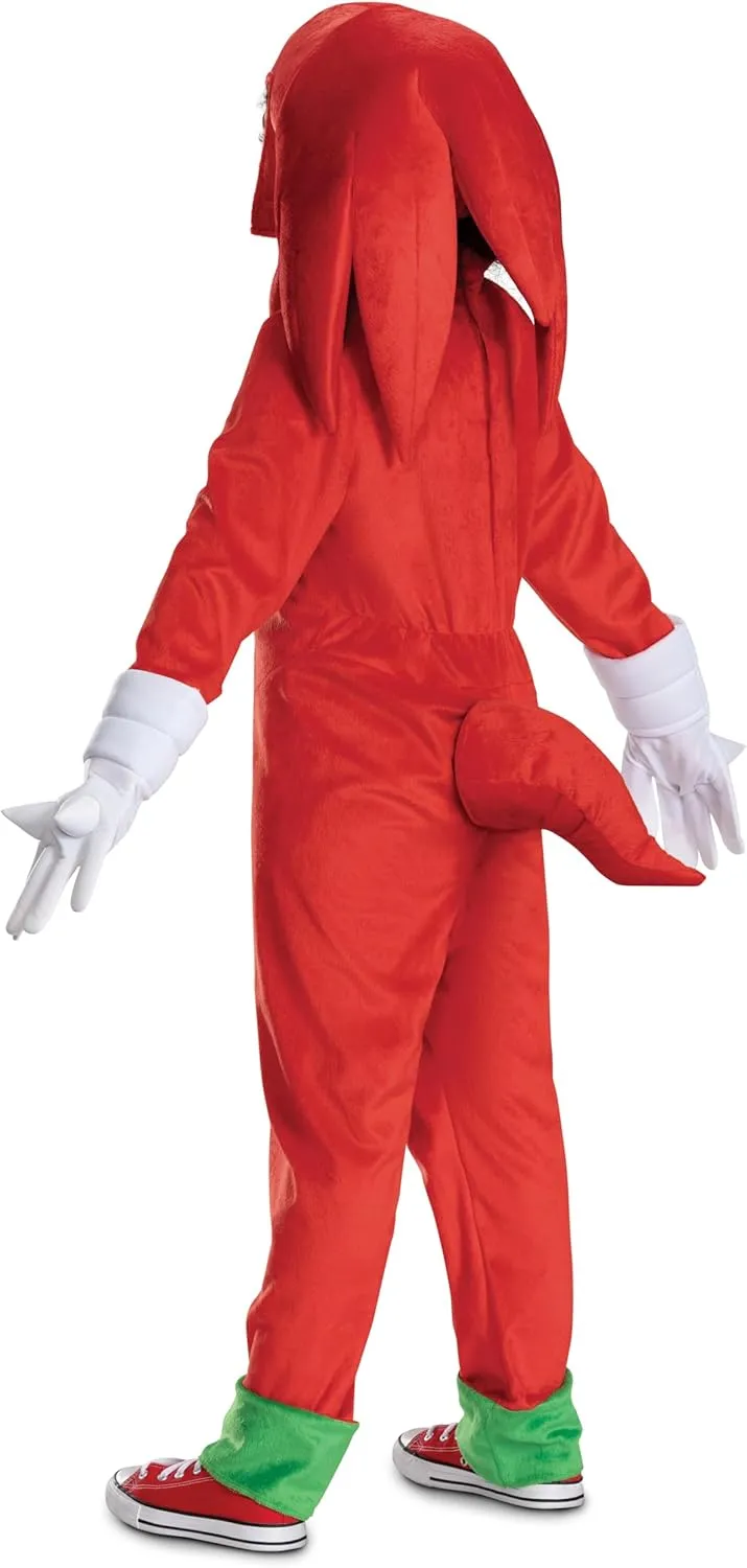 Disguise Child Sonic Knuckles Deluxe Costume for Kids, Official Sonic Movie 3 Costume With Headpiece and Gloves