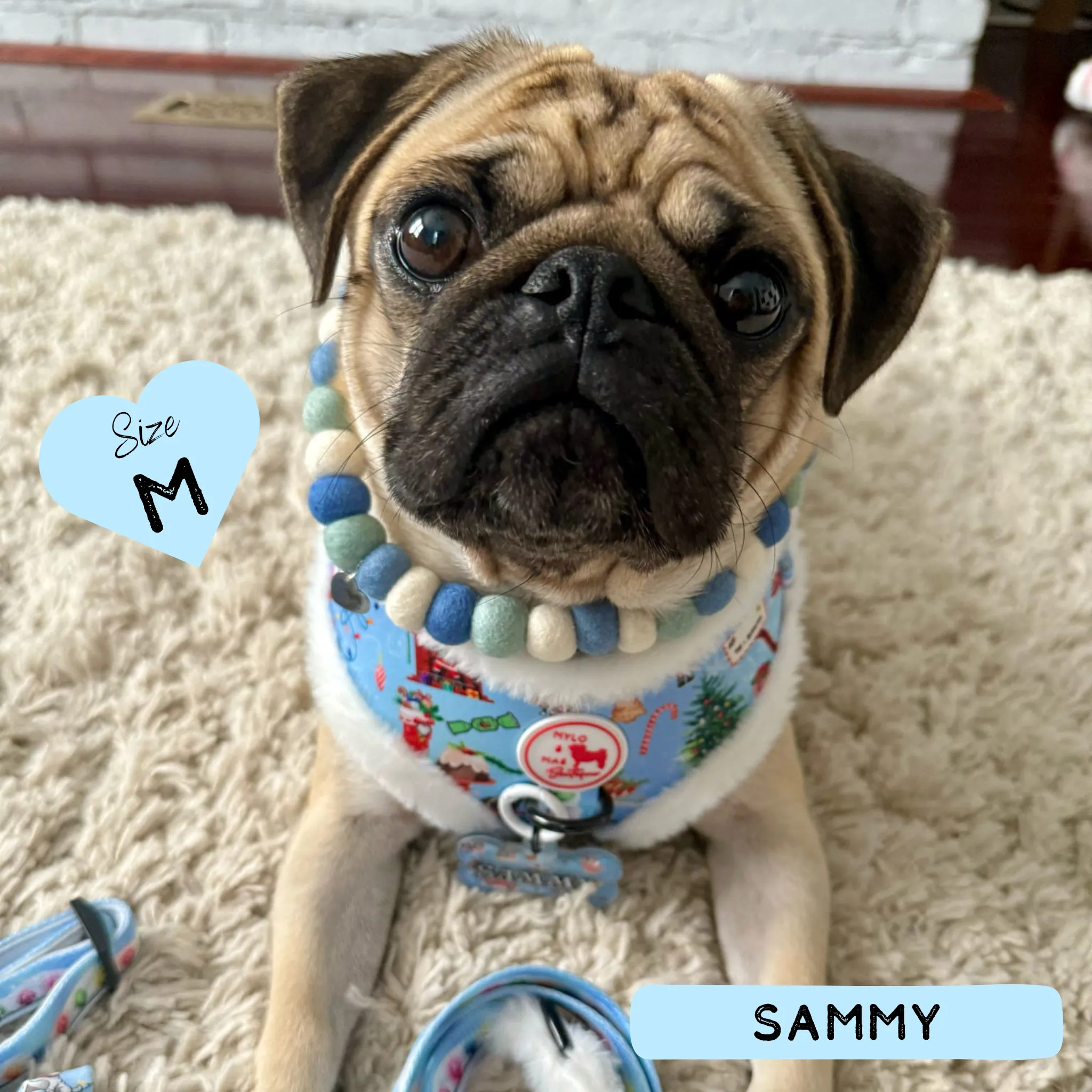 Dog Adjustable Harness - Furry Lights