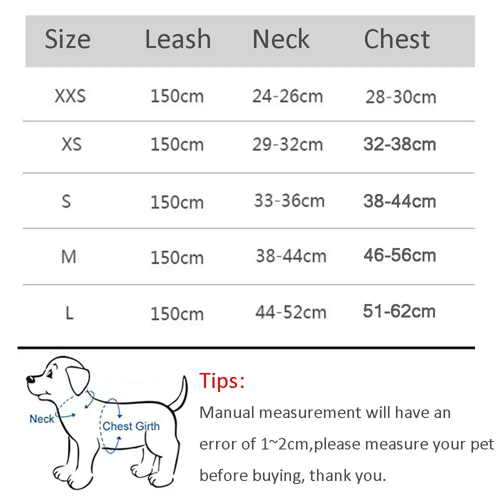 Dog Harness Leash Set for Small Dogs Adjustable Puppy