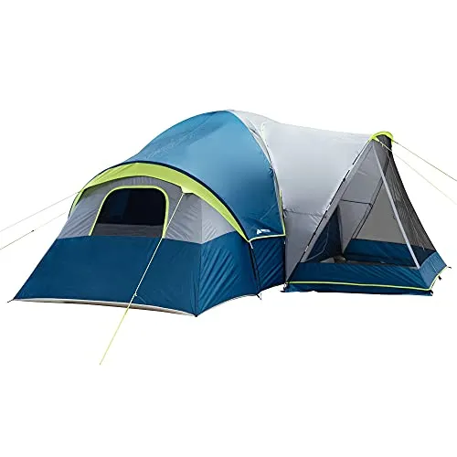 Dome Tent Ozark Trail 10-Person Family Camping Tent with Screen Porch
