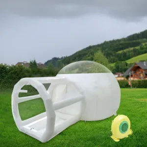 Dome Tents w/Blower - 9.8FT Garden Dome Bubble Tent,Inflatable Bubble Tent Greenhouse 2-3 People Tent for Indoor/Outdoor Family Backyard Camping Festivals Stargazing