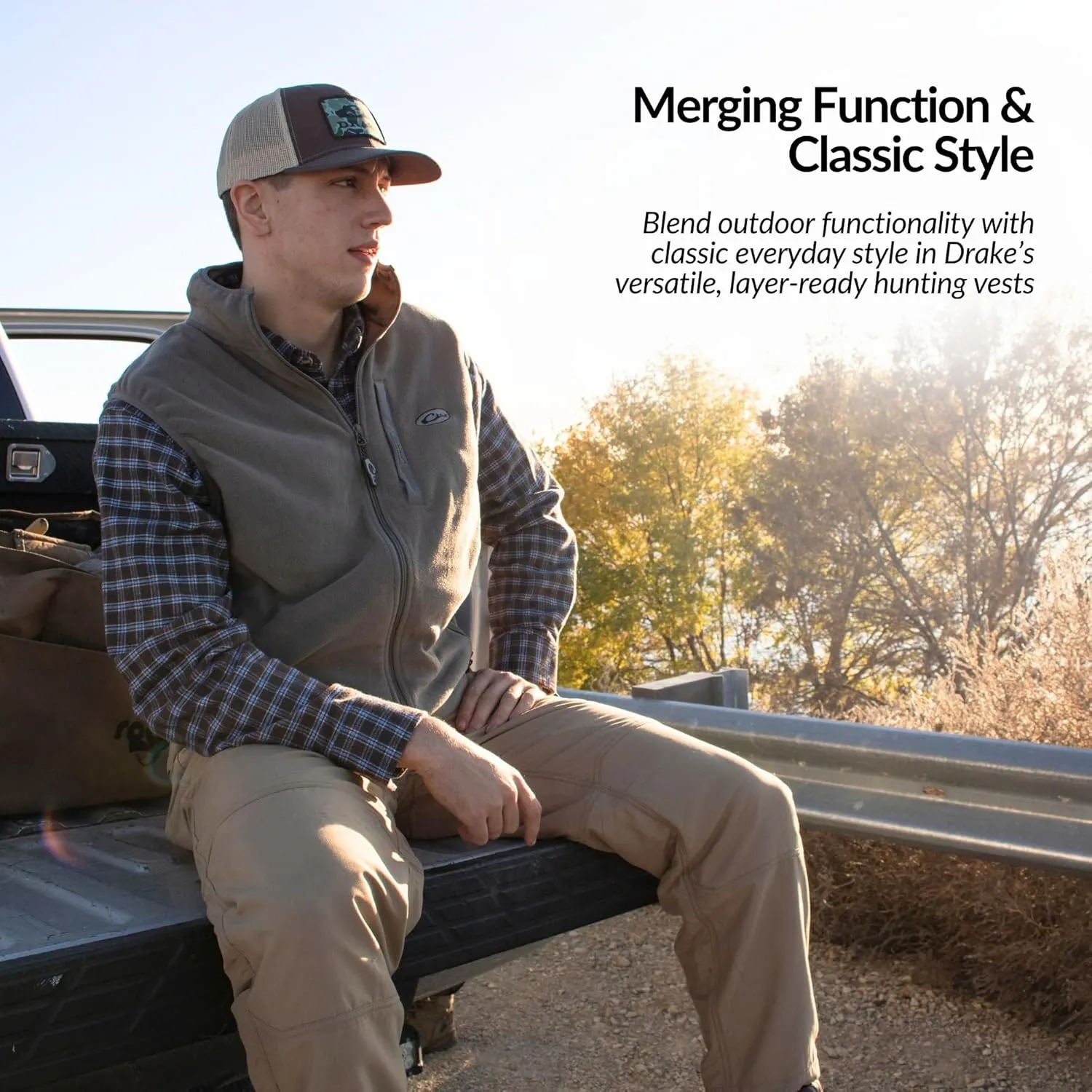 Drake Waterfowl Camp Fleece Vest