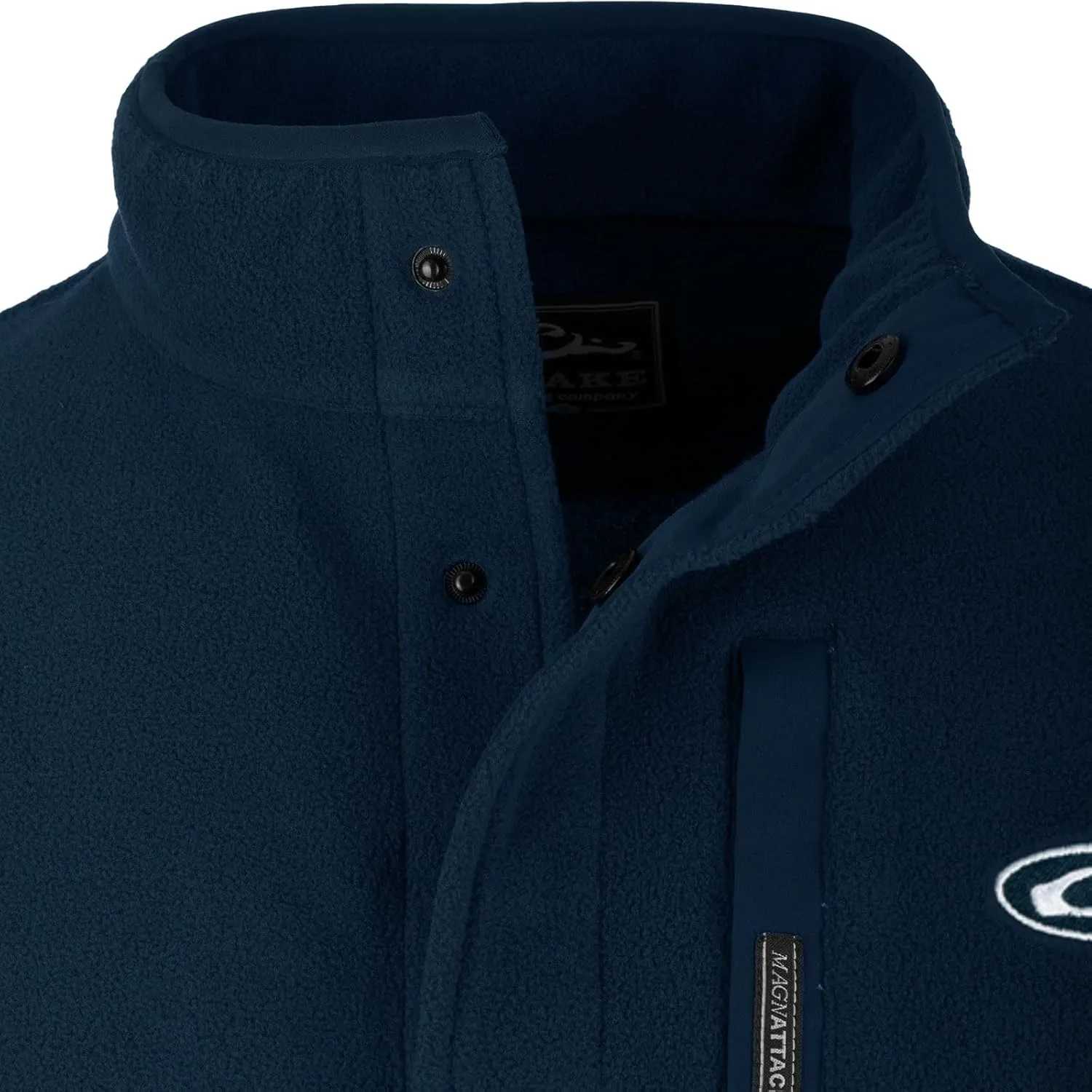 Drake Waterfowl Men's Camp 2.0 Fleece Pullover | Hunting Anti-Pill Moisture Wicking 1/4 Neck Snap Sweater with Chest Pocket