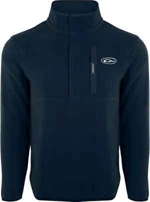Drake Waterfowl Men's Camp 2.0 Fleece Pullover | Hunting Anti-Pill Moisture Wicking 1/4 Neck Snap Sweater with Chest Pocket