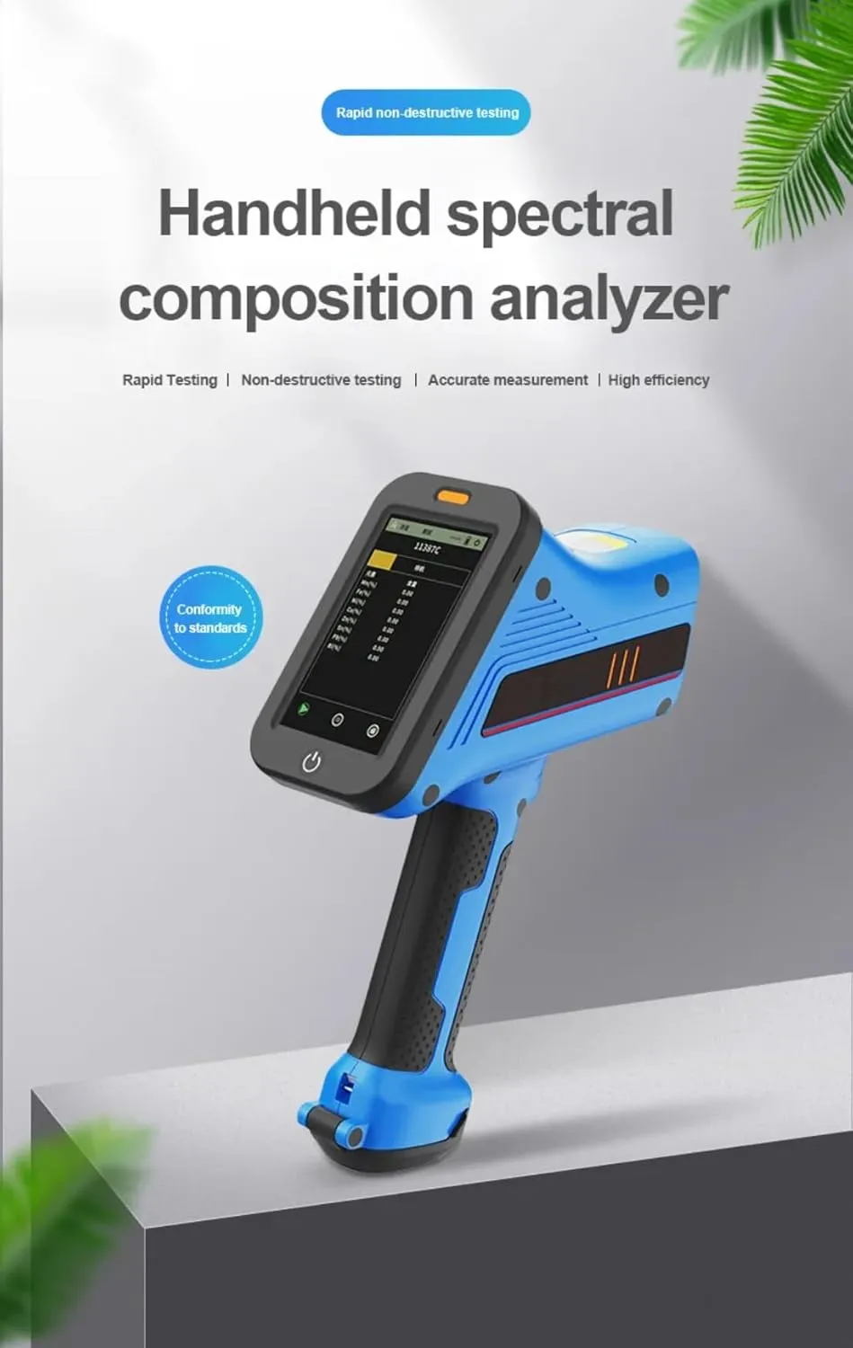 DSF-S2 Handheld XRF Analyzer, High-Precision 25 Element Detection, Portable Precious Metal & Industrial Material Tester, Fast & Non-Destructive Analysis, 50KV/200uA X-Ray Fluorescence