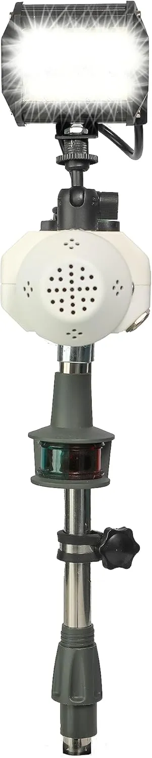 EarlyBird™   NAV 60W/6,000 Lumens SmartBird Safety Lighting System w 105db Horn, USB Port, Key Fob remote and NEW Bluetooth for iOS/Android (app not included) - 3-pin