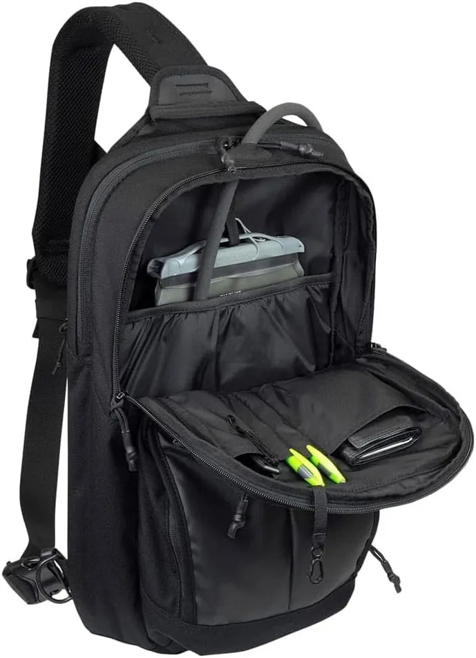 Elite Survival SMOKESCREEN Concealed Carry Slingpack, Single Strap Backpack (Black)