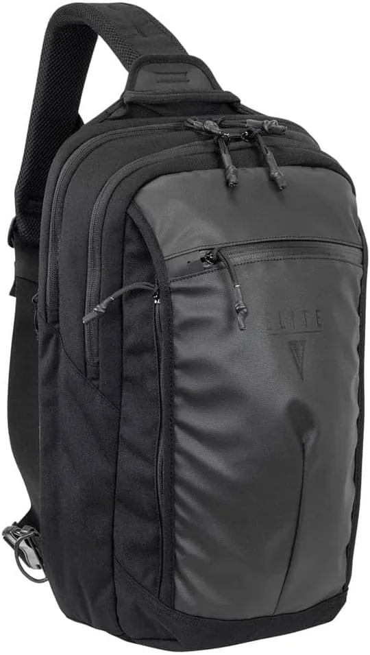 Elite Survival SMOKESCREEN Concealed Carry Slingpack, Single Strap Backpack (Black)
