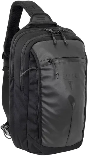 Elite Survival SMOKESCREEN Concealed Carry Slingpack, Single Strap Backpack (Black)
