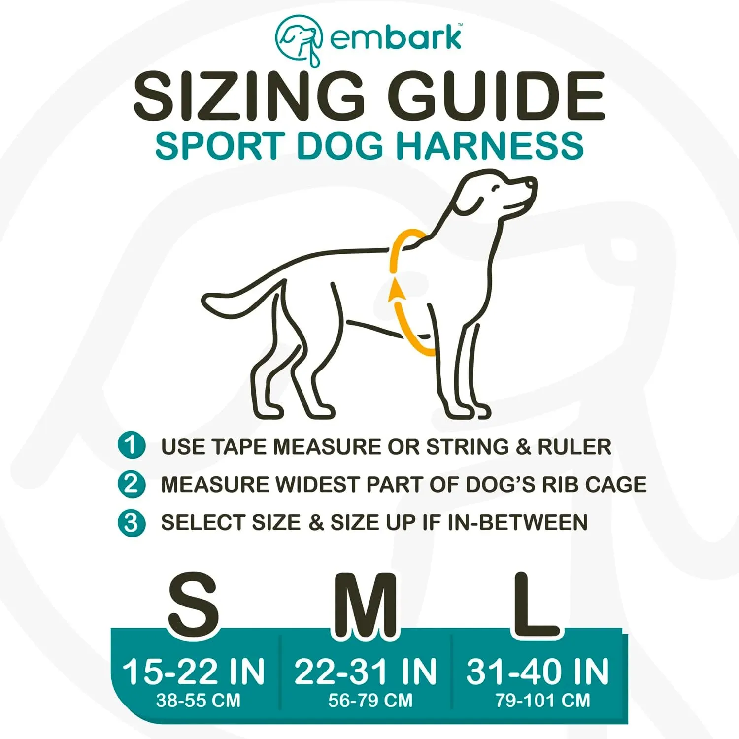 Embark Sports Dog Harness, Dog Harness for Small Medium Large Dogs No Pull with Light and Breathable Design - Handle for Control. Easy On and Off, Size Adjustable, Non Choke. Teal Vest