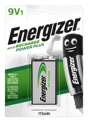 Energizer 9V 175mAh Recharge Power Plus