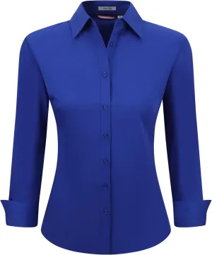 Esabel.C Womens Button Down Shirts Long Sleeve Regular Fit Stretch Work Blouse