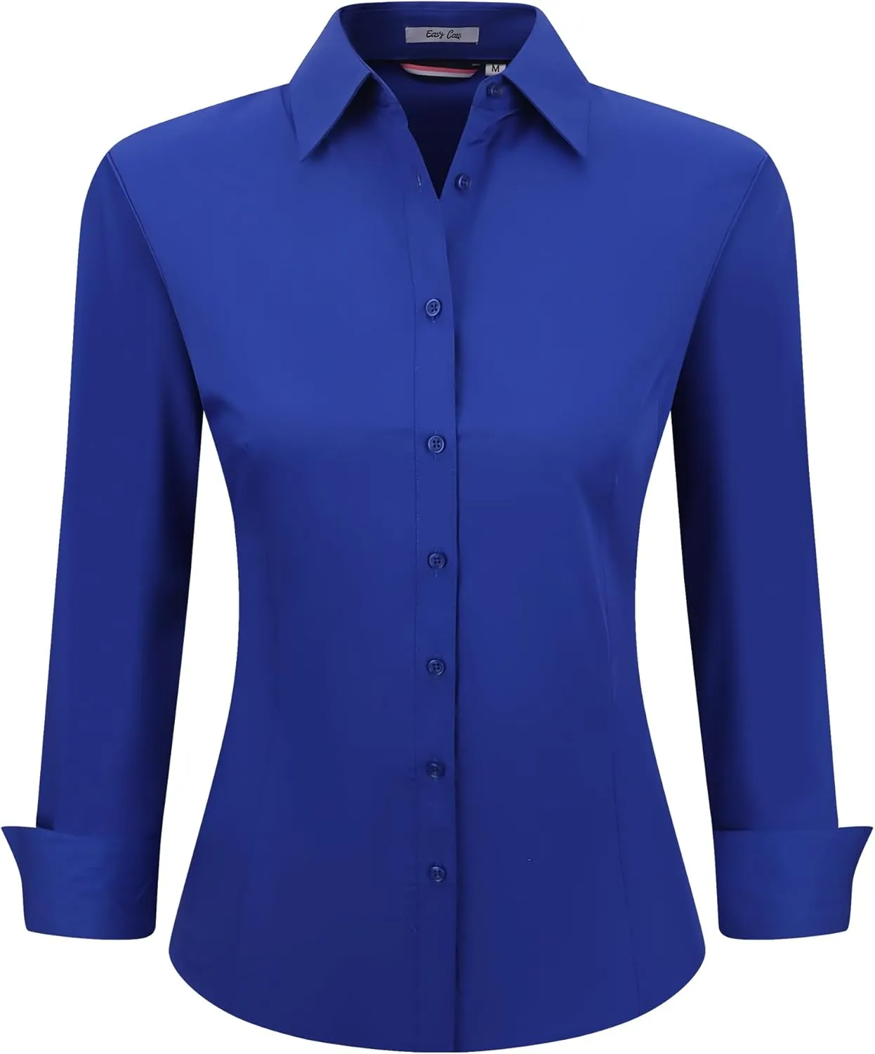 Esabel.C Womens Button Down Shirts Long Sleeve Regular Fit Stretch Work Blouse