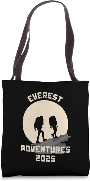 Everest Adventures 2025 Base Camp Trek Nepal Mountains Tote Bag