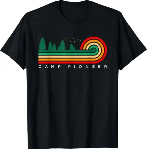 Evergreen Vintage Stripes Camp Pioneer, New York T-Shirt