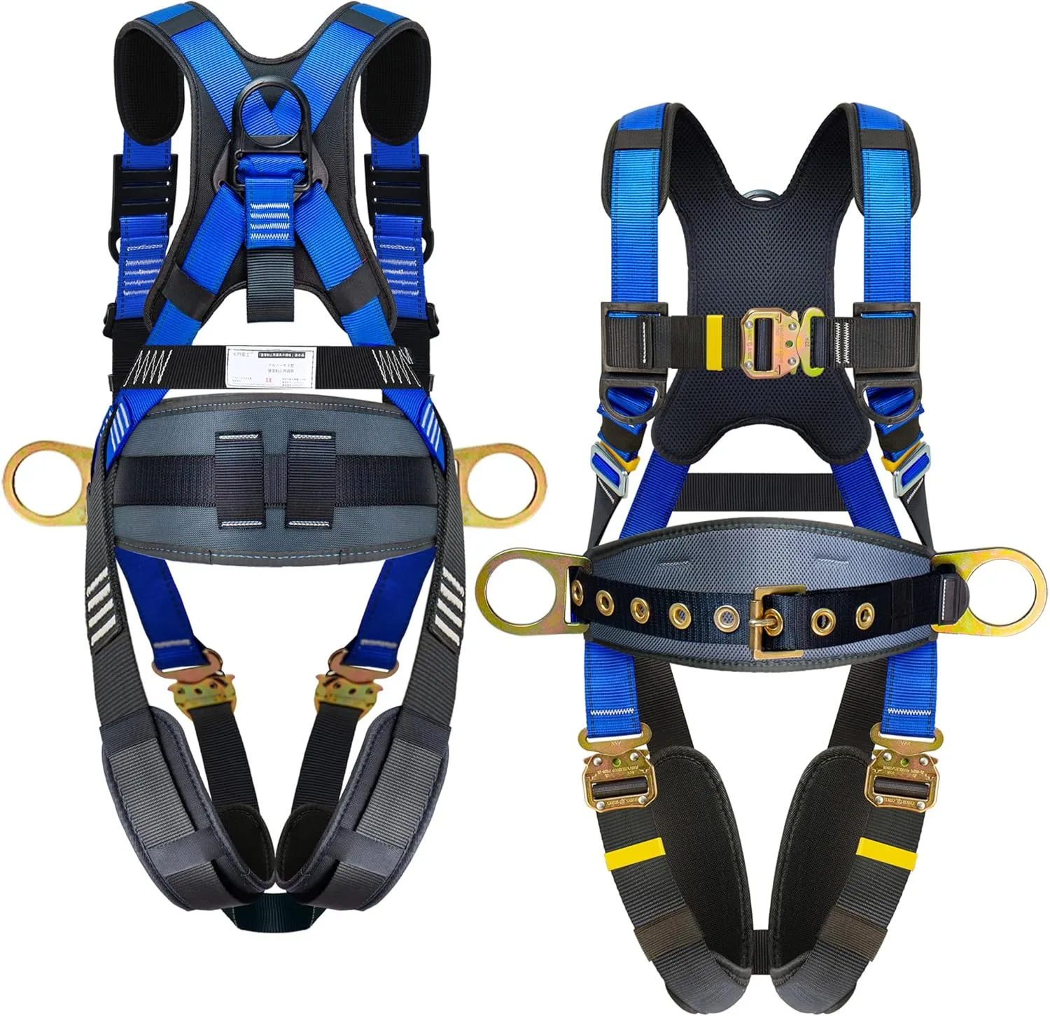 Fall Arrest Safety Harnesses Full Body Protection Roofing Harness Construction Harness 5 Point Adjustment Harness Back Padded,arneses de seguridad para construcción ANSI/ASSP Compliant
