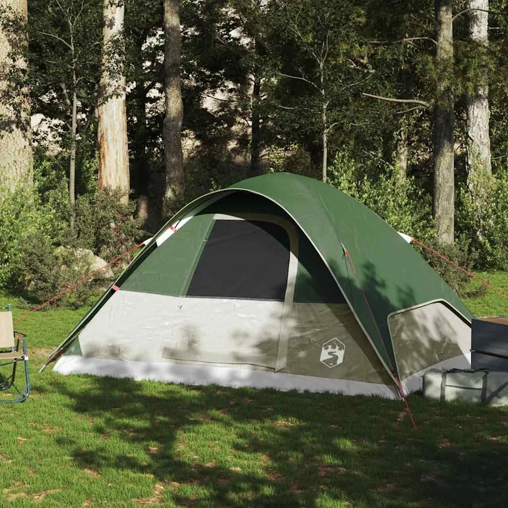 Family Tent Dome 6-Person Green Waterproof4,2KG