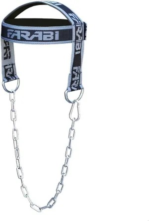 Farabi Head Harness Weight Lifting Neoprene Soft Padded Long Chain