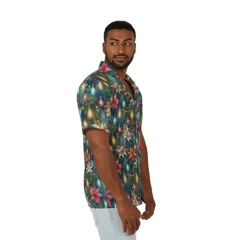 Festive Hawaiian Camp Shirt Holiday Vibes