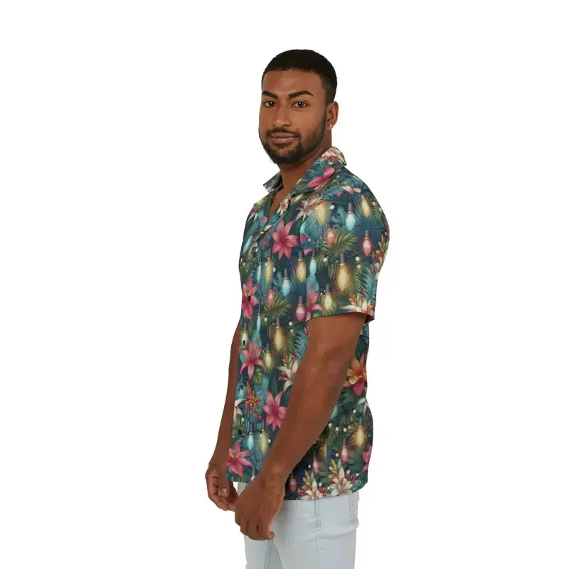 Festive Hawaiian Camp Shirt Holiday Vibes