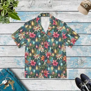 Festive Hawaiian Camp Shirt Holiday Vibes