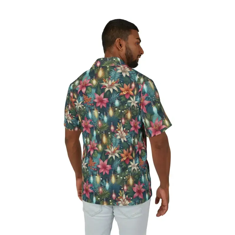 Festive Hawaiian Camp Shirt Holiday Vibes