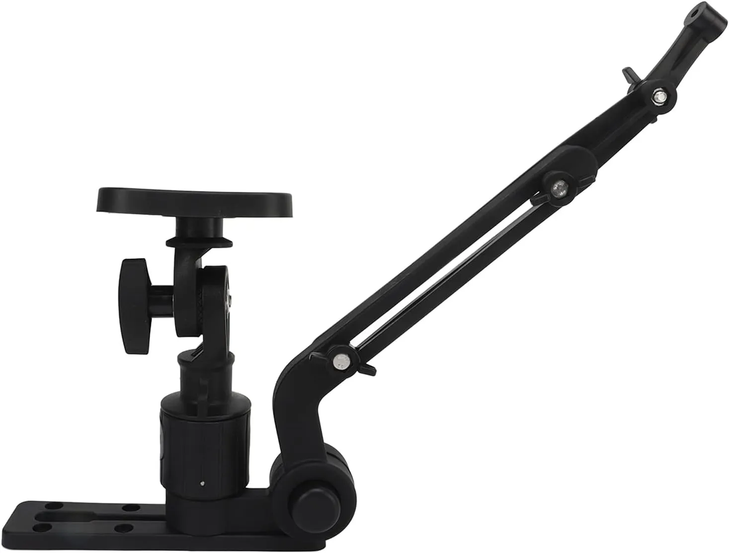 Fish Finder Base Kit, Nylon and Stainless Steel Greater Clamping Force Transducer Mounting Arm for Fishfinder