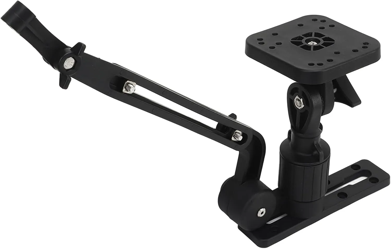 Fish Finder Base Kit Nylon and Stainless Steel with Greater Clamping Force Transducer Mounting Arm for Fishfinder Kayak DIY Fish Finder and Other Accessories Installation Fixed