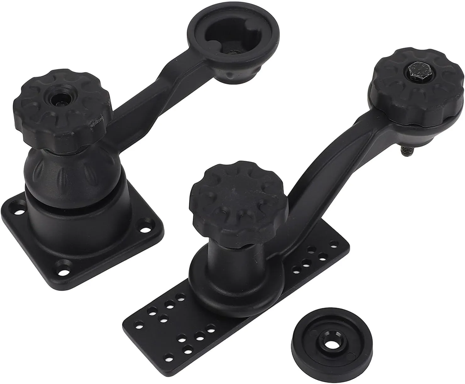 Fish finder mount - Plotter Swing Arm Mount, 11.4 Inch Horizontal Mounts Fishfinder Bracket,360° Rotational Plotter Swing Arm Mount for Fishfinder GPS Dvice