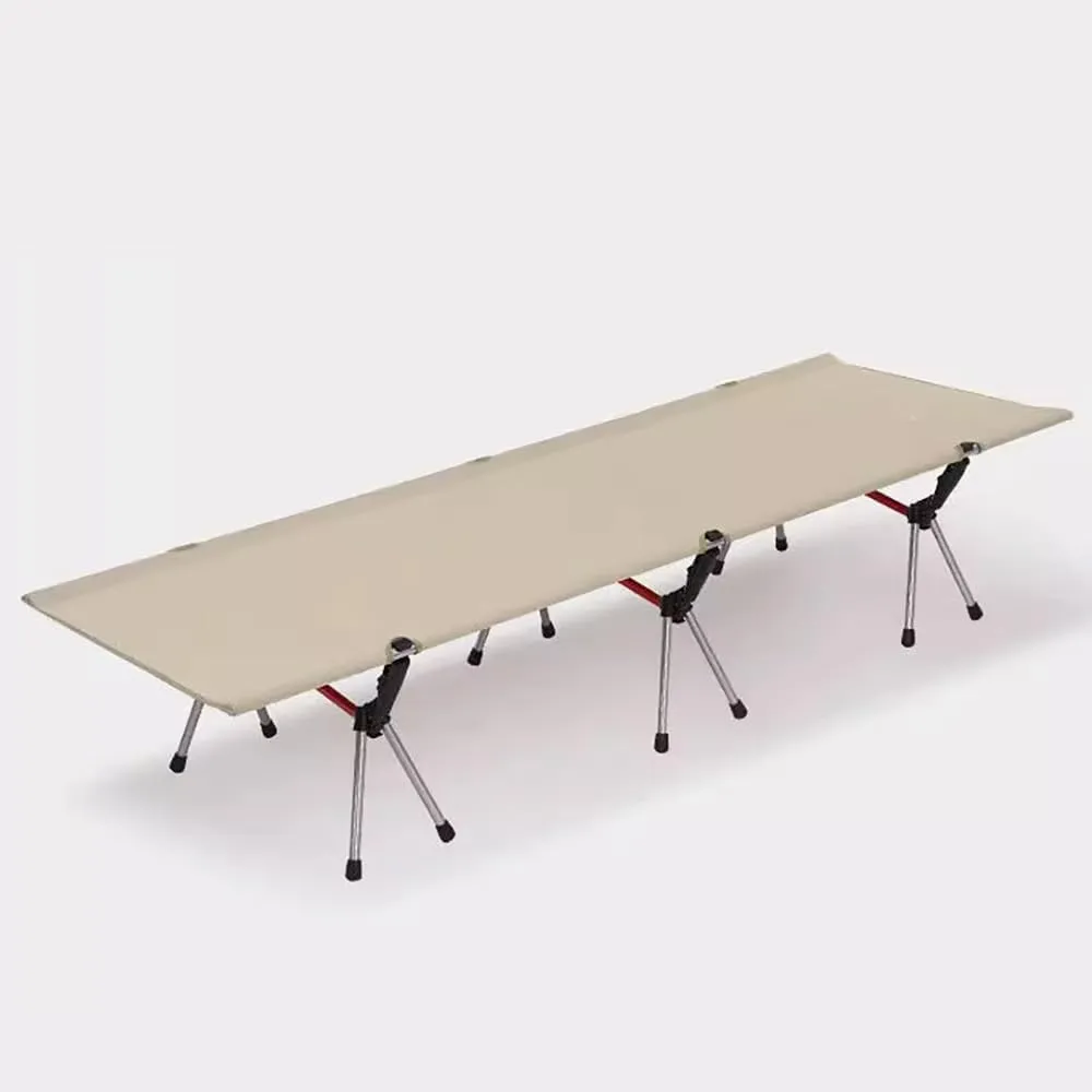 Folding Camping Cot, Outdoor Camping Cot for Adult, Ultralight Cot for Camping, with Leg Extension Supports 260 pounds, for Camping, Outdoor Hiking RV Beach