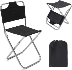 Folding Lawn Chair Camping Chair Ultralight Outdoor Folding Chair Portable Backrest Fishing Stool Aluminum Art Sketching Bench Chair Folding Chair