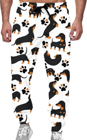 Forchrinse White Music Note Mens Cargo Pants Lightweight Athletic Hiking Sweatpants Outdoor Recreation Lounge Pants,S-5XL