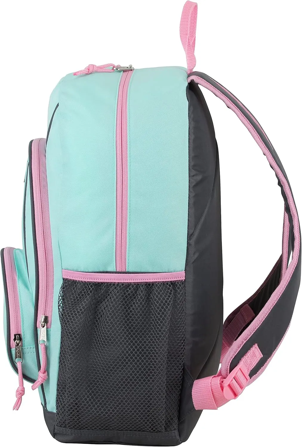 FUEL Multi Pocket Backpack with Fun Prints, Casual Daypack, Multipurpose Bag - Carnival Mint