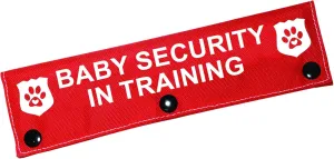 Funny Dog Leash Sleeve Pregnancy Announcement Gift Baby Security in Training Dog Leash Wrap with Alert Hanging ID Patch Tag(Baby Security-Sleeve)