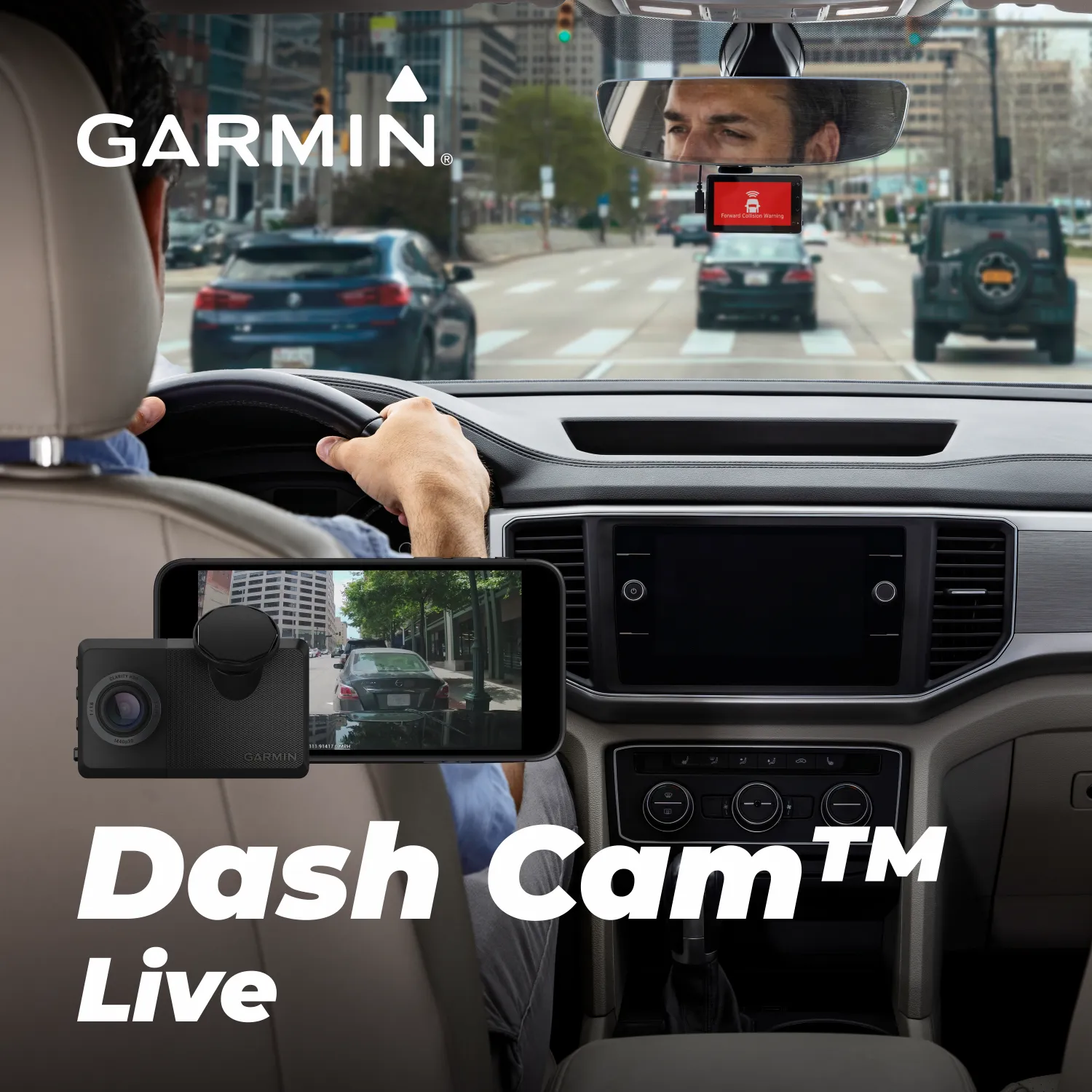 Garmin Dash Cam Live 24/7 Live View Always-Connected with Power Bank