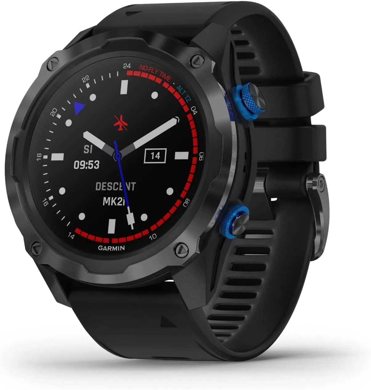 Garmin Descent Mk2i, Watch-style Dive Computer with Air Integration, Multisport Training/Smart Features, Titanium with Black Band