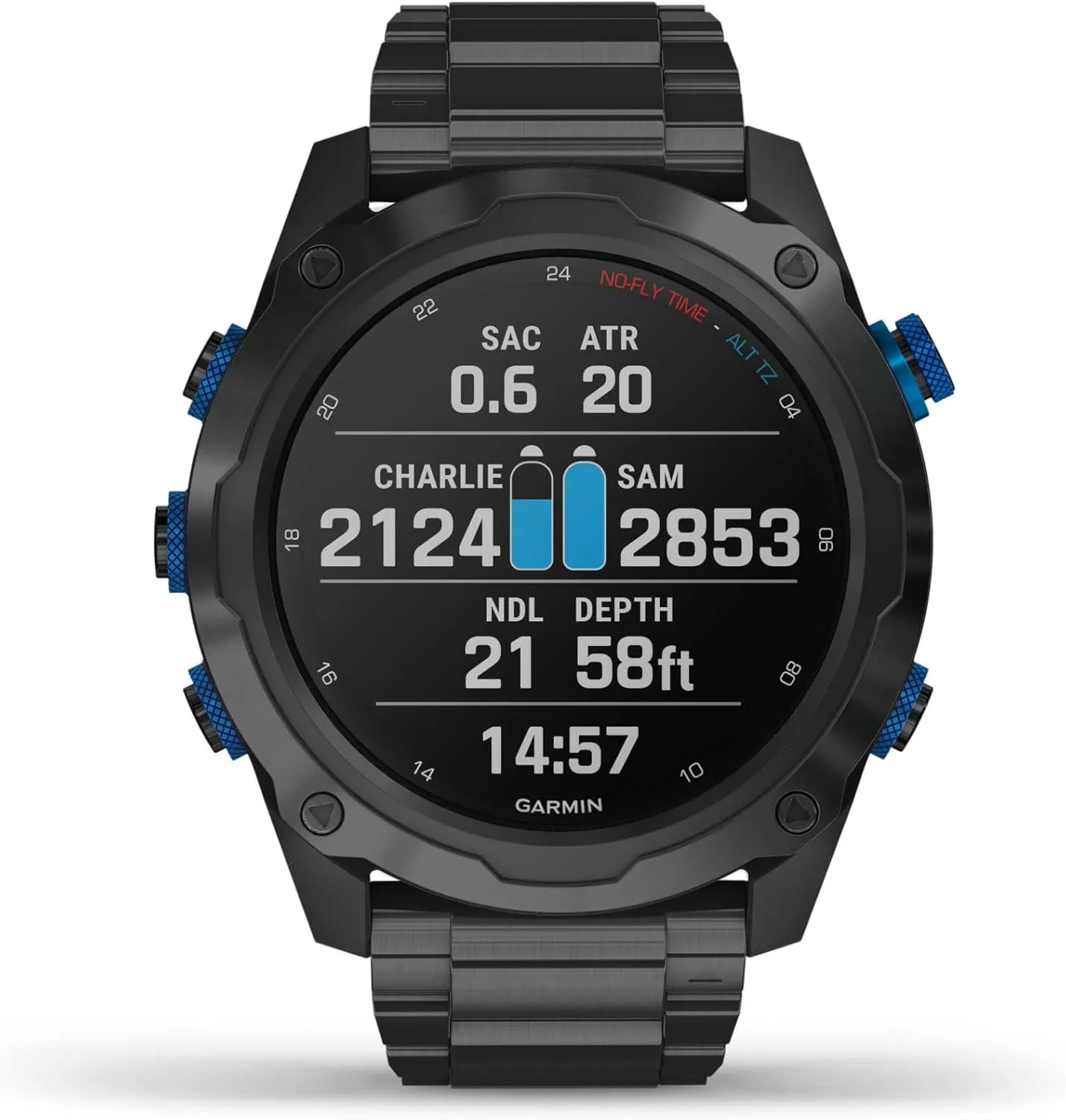 Garmin Descent Mk2i/Descent T1 Bundle, Smaller-Sized Watch-Style Dive Computer with Air Integration, Multisport Training/Smart Features, Titanium Gray. (010-02132-02)