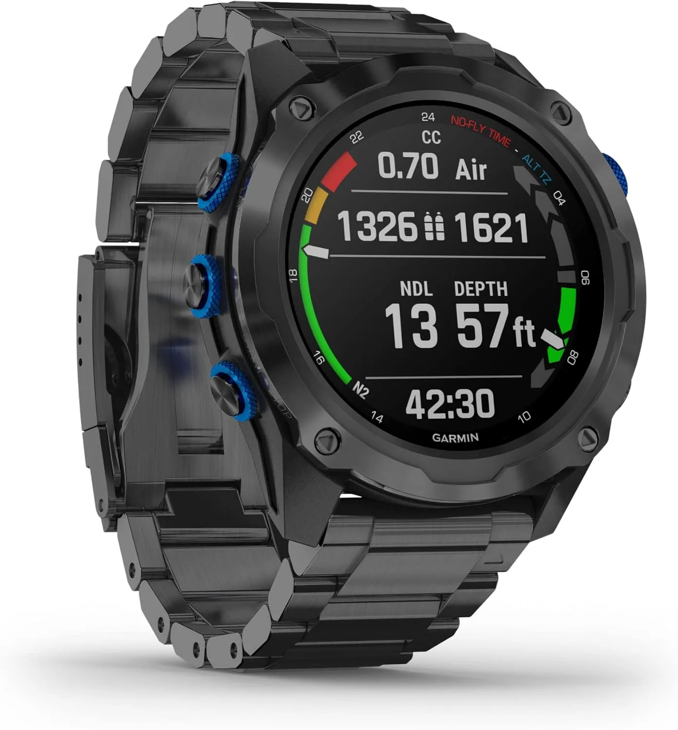 Garmin Descent Mk2i/Descent T1 Bundle, Smaller-Sized Watch-Style Dive Computer with Air Integration, Multisport Training/Smart Features, Titanium Gray. (010-02132-02)